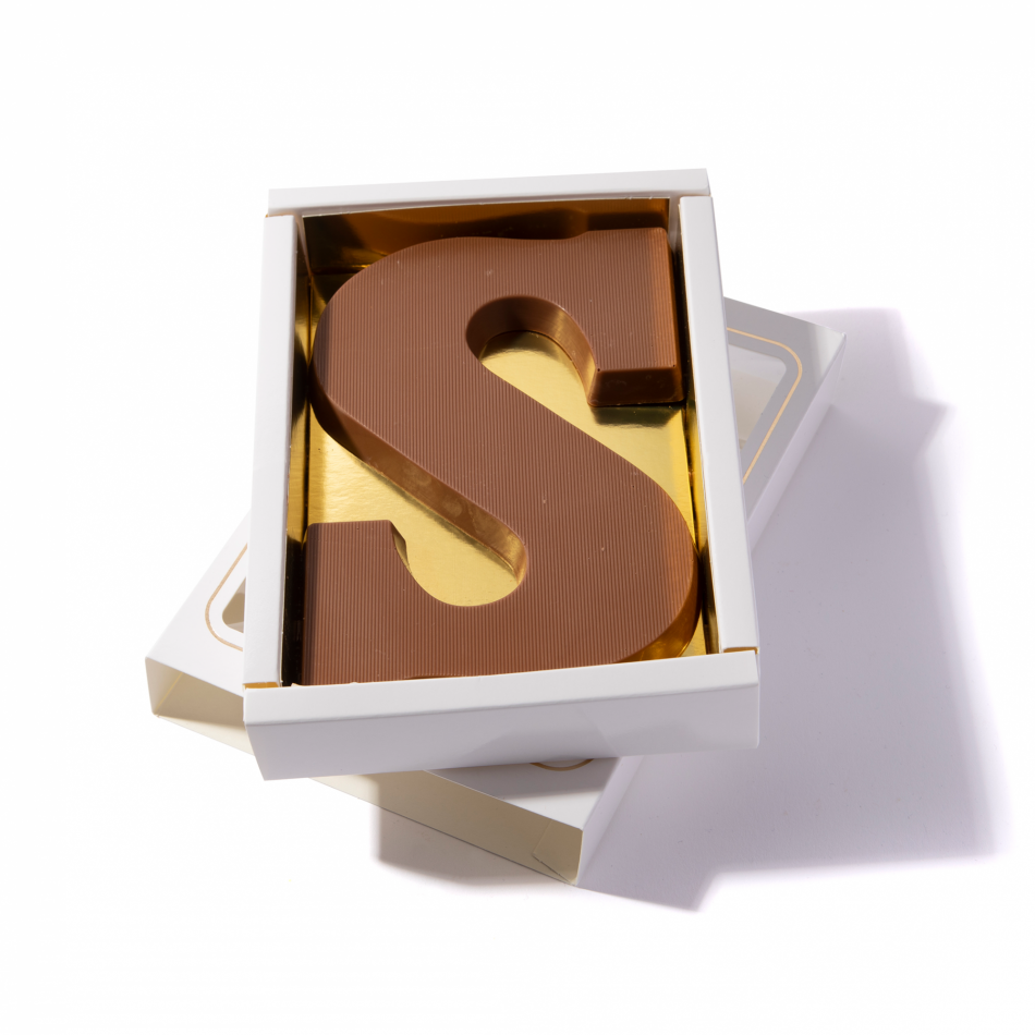 Chocoladeletter S 200 gram
